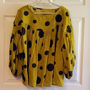 LIKE NEW Cute O/S (P to P25") Baby doll Cropped Sleeve Top